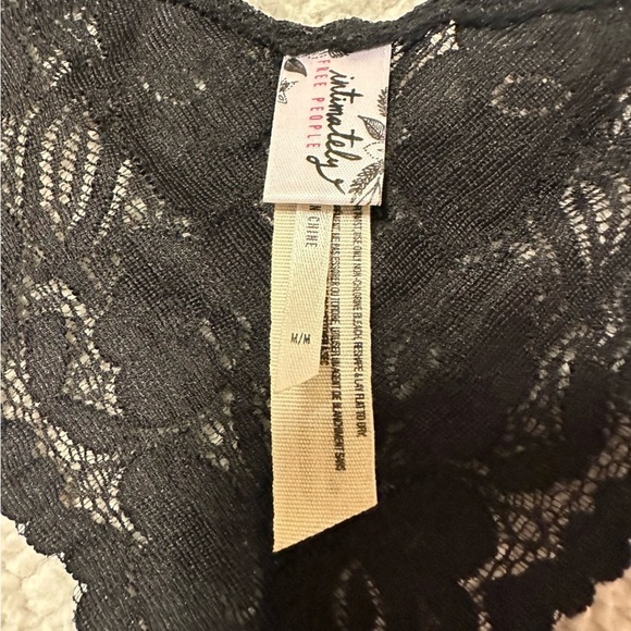 Free People • Galloon Floral Black Lace Racerback Bra Bralette - Picture 8 of 16